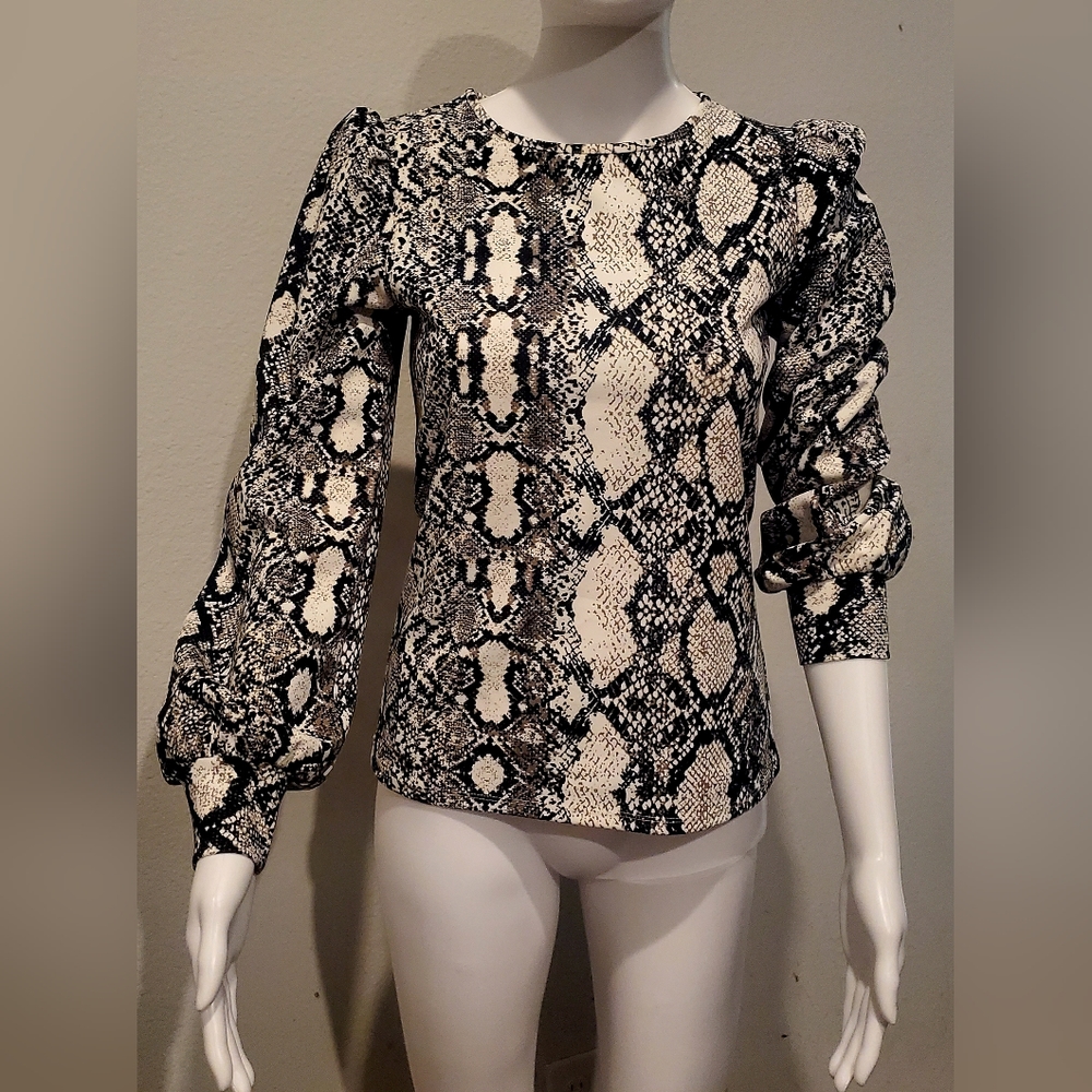 Snake print womens top